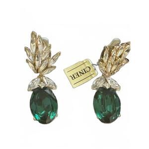 Vintage Ciner Climber Earrings Set - Gemstone Inspired